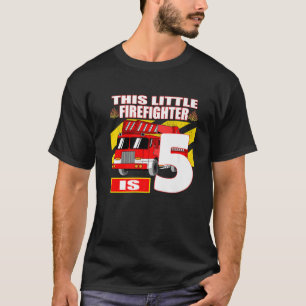 Fire Truck Birthday - 5 Year Old T-Shirt