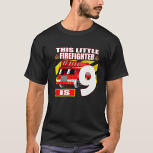 Fire Truck Birthday - 9 Year Old T-Shirt
