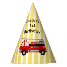 Fire truck birthday party personalised