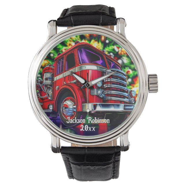  Fire Truck  Christmas Watch (Front)