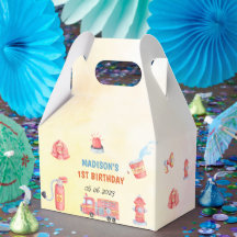 Fire Truck Firefighter 1st Birthday 