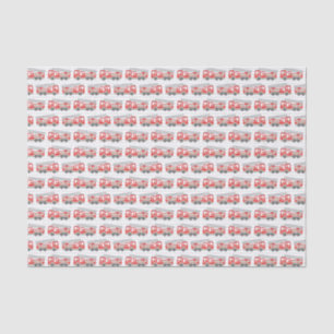 Fire Truck Firefighter Tissue Paper