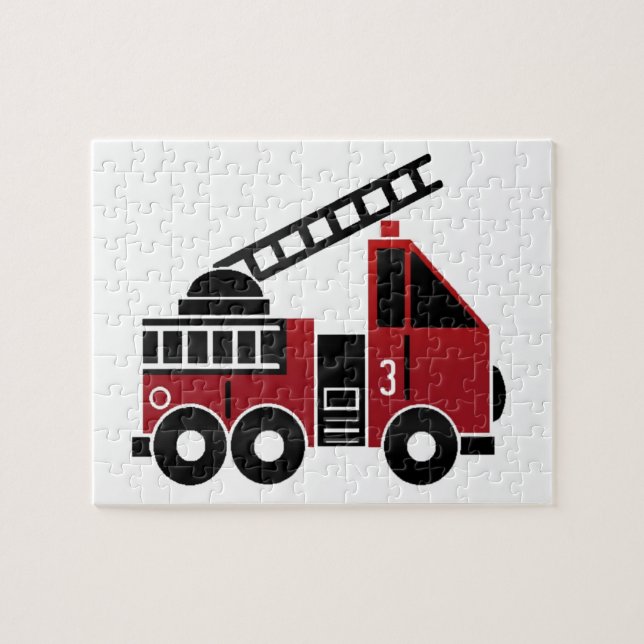Fire truck jigsaw pzzle puzzle (Horizontal)