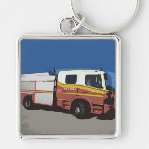 Fire Truck Key Ring
