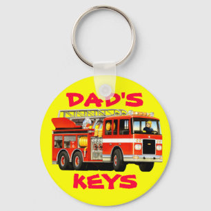 Fire Truck Key Ring