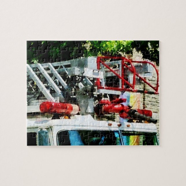 Fire Truck Ladder Jigsaw Puzzle (Horizontal)