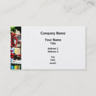 Fire Truck Ladder  - Platinum Finish Business Card