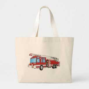 Fire Truck Large Tote Bag
