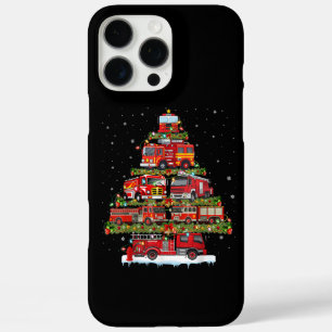Fire Truck Lights Firefighter Fire Truck Christmas iPhone 16 Pro Max Case