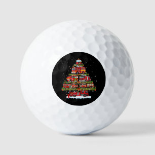 Fire Truck Lights Firefighter Fire Truck Christmas Golf Balls