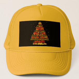 Fire Truck Lights Firefighter Fire Truck Christmas Trucker Hat