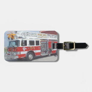 Fire Truck Luggage Tag. Tag
