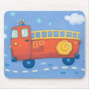 Fire Truck Mouse Pad