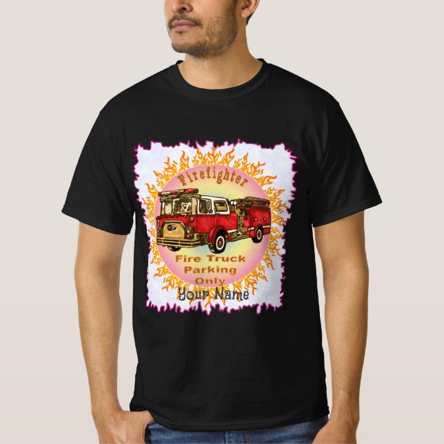 Fire truck Parking T-Shirt (Front)
