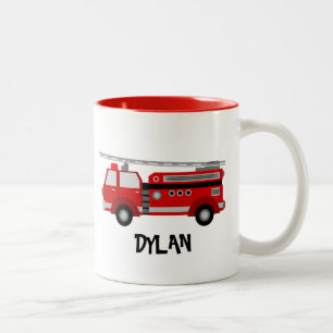Fire Truck Personalised Mug