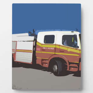 Fire Truck Plaque