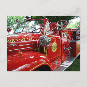 Fire truck postcard.... postcard