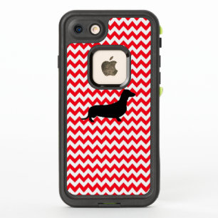 Fire Truck Red Chevron With Dachshund