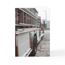 Fire Truck Thank you Card