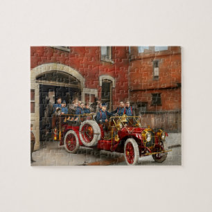 Fire Truck - The flying squadron 1911 Jigsaw Puzzle