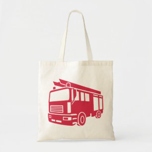 Fire truck tote bag