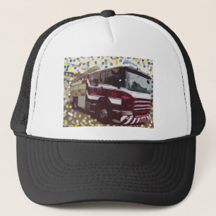 Fire Truck Trucker Hat