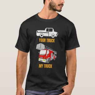 Fire Truck Volunteer Fire Department Firefighter T-Shirt