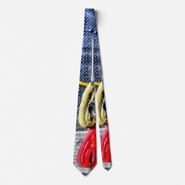 Fire Truck With Hoses and Axe Tie (Front)