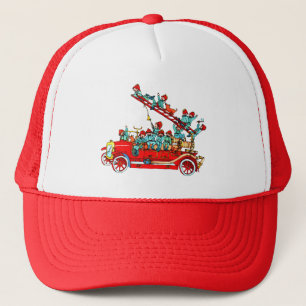 Fire Truck with Kids Cap