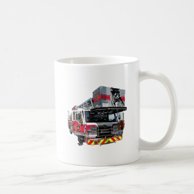 Fire Truck With Open Door Coffee Mug (Right)