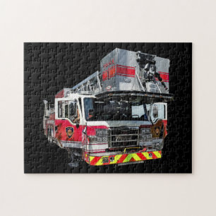 Fire Truck With Open Door Jigsaw Puzzle