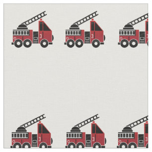 Fire trucks fabric