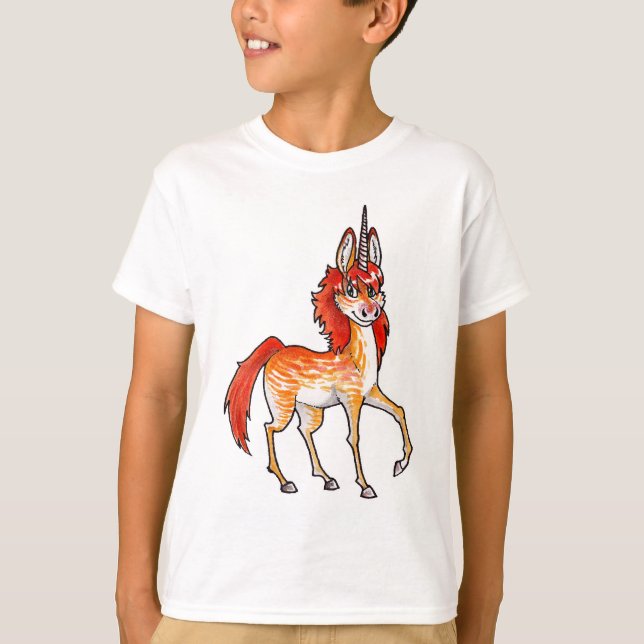 Fire Unicorn T-Shirt (Front)