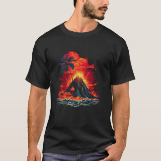Fire Volcanoes Volcano Lover Geology Erupting Volc T-Shirt