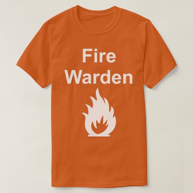 Fire Warden by Exit Incorporated  T-Shirt (Design Front)