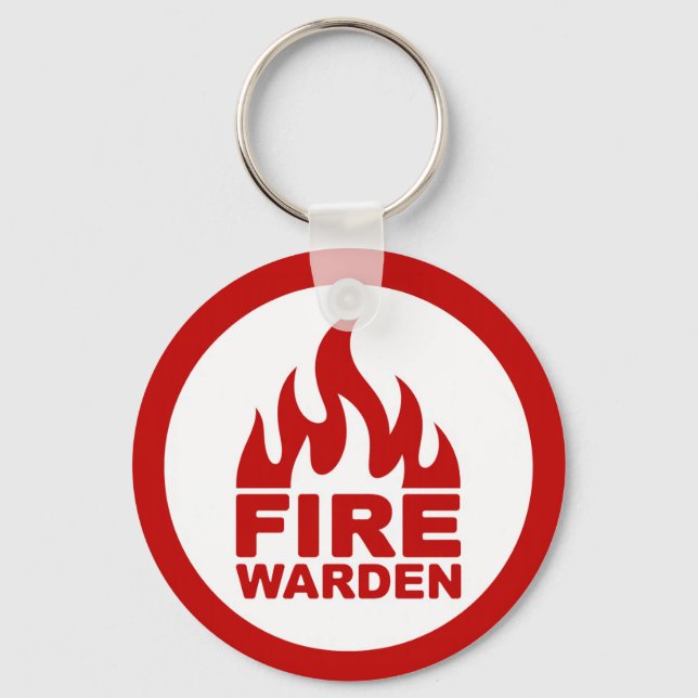 Fire Warden Key Ring (Back)