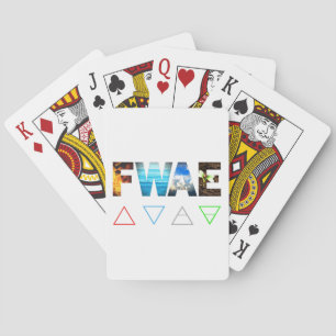 Fire, Water, Air And Earth Playing Cards