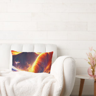 Fire Water Space Lumbar Cushion