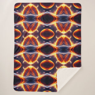 Fire Water Space Sherpa Blanket