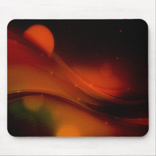 Fire Wave Mouse Pad