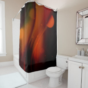 Fire Wave Shower Curtain