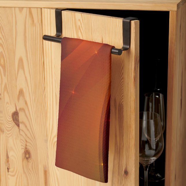 Fire Wave Tea Towel (Thirds Fold)