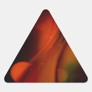 Fire Wave Triangle Sticker