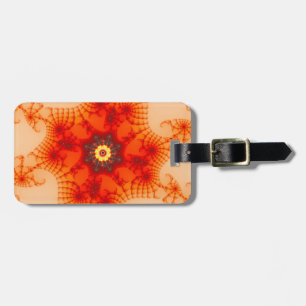 Fire Web - Fractal Art Luggage Tag