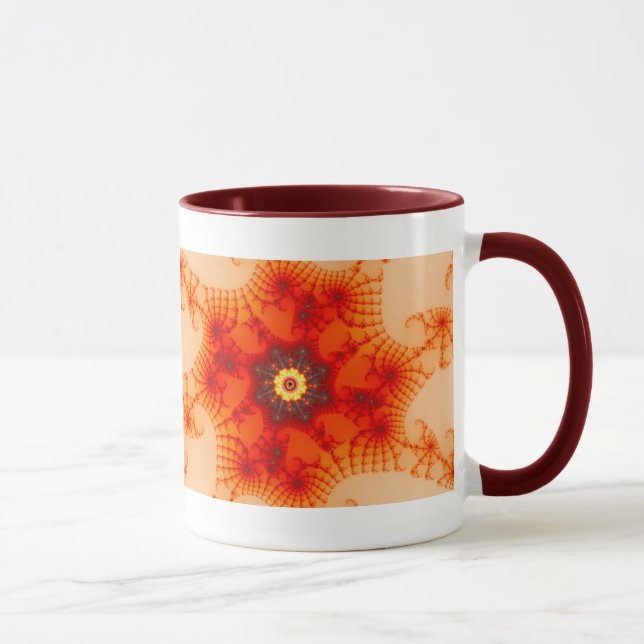 Fire Web - Fractal Art Mug (Right)