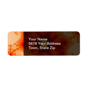 Fire Web - Fractal Art Return Address Label