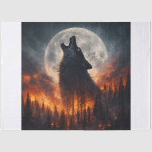 Fire Wolf Tissue Paper