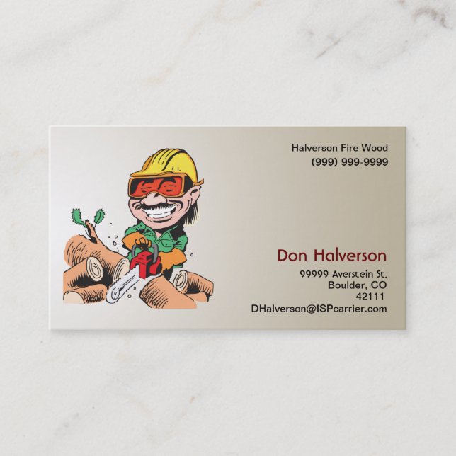Fire Wood Business Card (Front)