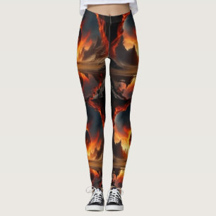 Fire World Sunset Leggings