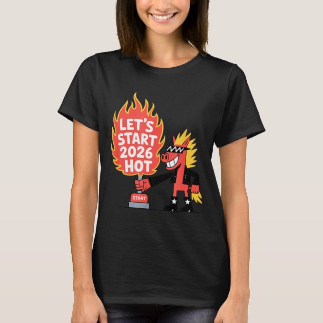 Fire Year Of The Horse – Chinese Zodiac New Year 2 T-Shirt (Front)